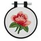 Bucilla Stamped Embroidery Kit W/3" Plastic Hoop-Blooming Rose